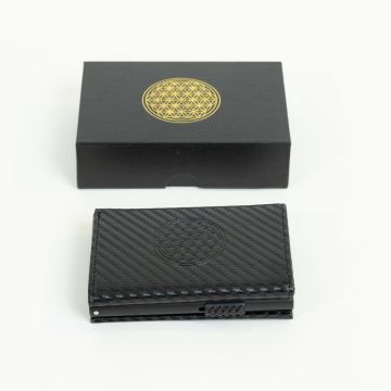 Gaiachimes Wallet RFID Front Gift box Carbon